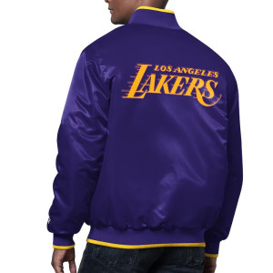 The Ambassador Los Angeles Lakers Varsity Satin Jacket