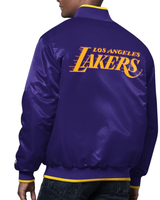 The Ambassador Los Angeles Lakers Varsity Satin Jacket