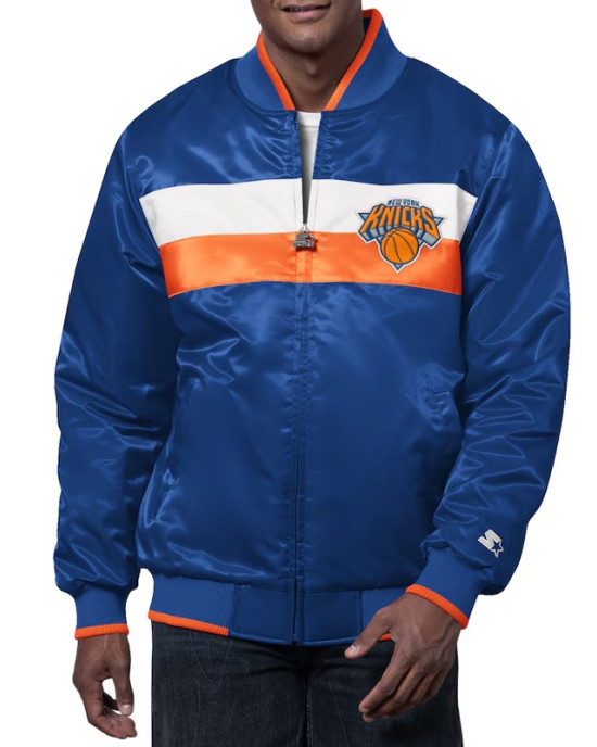 The Ambassador New York Knicks Varsity Satin Jacket