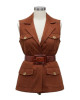 The Beast In Me Season 1 Brittany Snow Brown Suede Vest