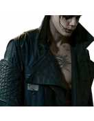 The Crow Bill Skarsgård Black Leather Coat