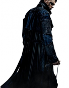 The Crow Bill Skarsgård Black Leather Coat