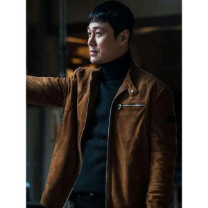 The Defects Woo Tae-Sik Brown Suede Leather Jacket