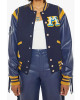 The Fringe Team Spirit Mother Wool/Leather Varsity Jacket