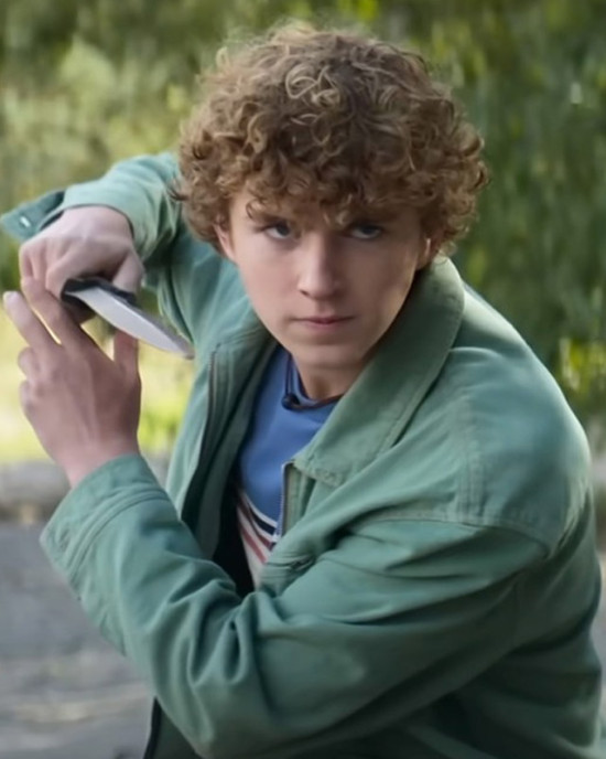 The Olympians S02 Percy Jackson Cotton Green Jacket