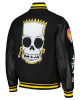 The Simpsons Freeze Max Polished Punk Bart Black Varsity Jacket