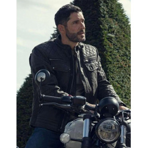 The Thursday Murder Club Tom Ellis Leather Jacket