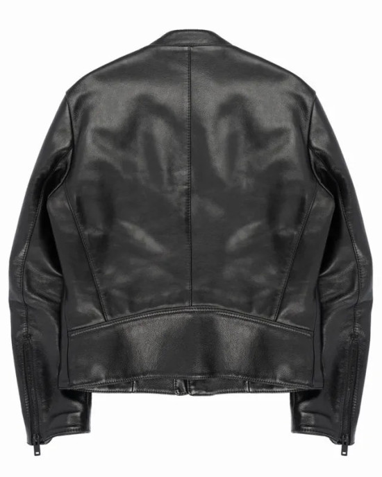 The View Kevin Bacon Full-Zip Leather Black Jacket The View Kevin Bacon Full-Zip Leather Black Jacket