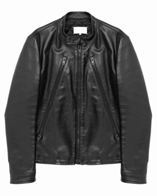 The View Kevin Bacon Full-Zip Leather Black Jacket The View Kevin Bacon Full-Zip Leather Black Jacket
