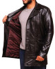 The Wire Dominic West Brown Leather Coat The Wire Dominic West Brown Leather Coat
