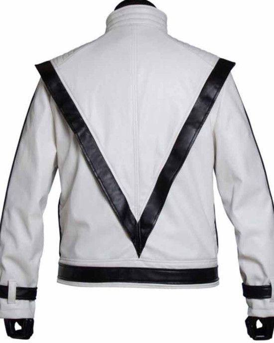 Thriller Michael Jackson White Leather Jacket Thriller Michael Jackson White Leather Jacket