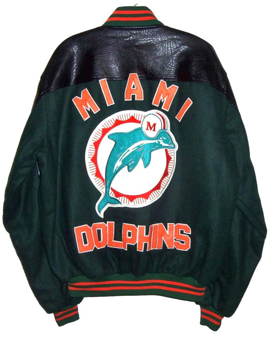 Throwback Miami Dolphins 90’s Varsity Jacket Throwback Miami Dolphins 90’s Varsity Jacket