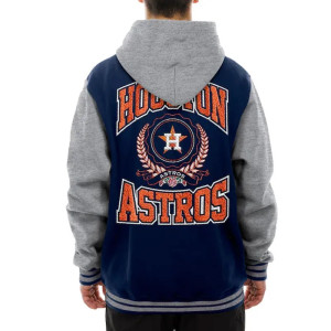 Throwback Prep Houston Astros Navy Hoodie Jacket