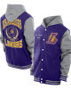 Throwback Prep LA Lakers Purple Hoodie Jacket
