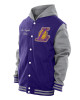 Throwback Prep LA Lakers Purple Hoodie Jacket