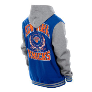 Throwback Prep NY Knicks Purple Hoodie Jacket