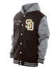 Throwback Prep San Diego Padres Brown Hoodie Jacket