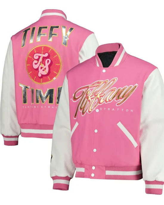 Tiffy Time Tiffany Stratton Varsity Jacket