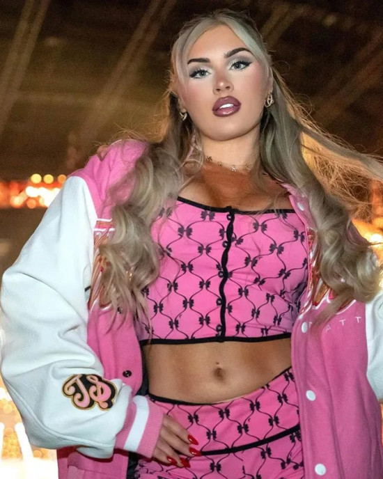 Tiffy Time Tiffany Stratton Varsity Jacket