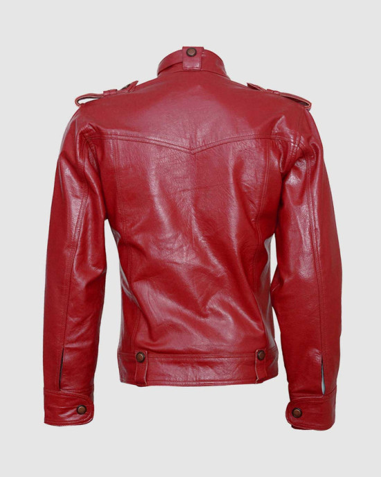 Top-Grade Men's Burgundy Leather Jacket Top-Grade Men's Burgundy Leather Jacket