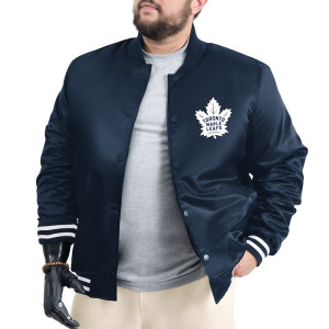 Toronto Maple Adaptive Bold Logo Varsity Satin Jacket