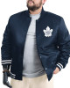 Toronto Maple Adaptive Bold Logo Varsity Satin Jacket
