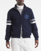 Toronto Maple Leafs Navy Striped Fleece Jacket Toronto Maple Leafs Navy Striped Fleece Jacket