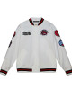 Toronto Raptors City Collection White Varsity Satin Jacket Toronto Raptors City Collection White Varsity Satin Jacket