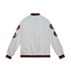 Toronto Raptors City Collection White Varsity Satin Jacket