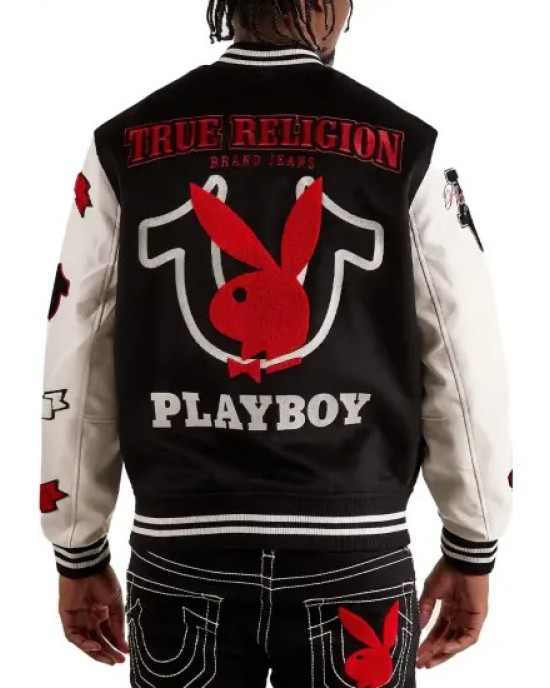 True Religion Playboy Bunny Varsity Jacket True Religion Playboy Bunny Varsity Jacket