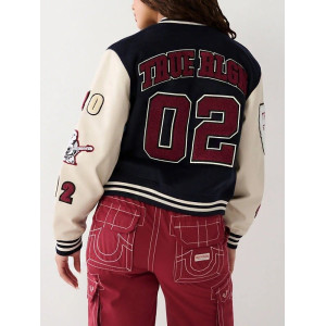 True Religion Wool Varsity Jacket