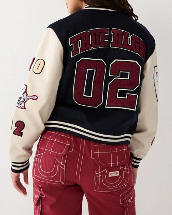 True Religion Wool Varsity Jacket