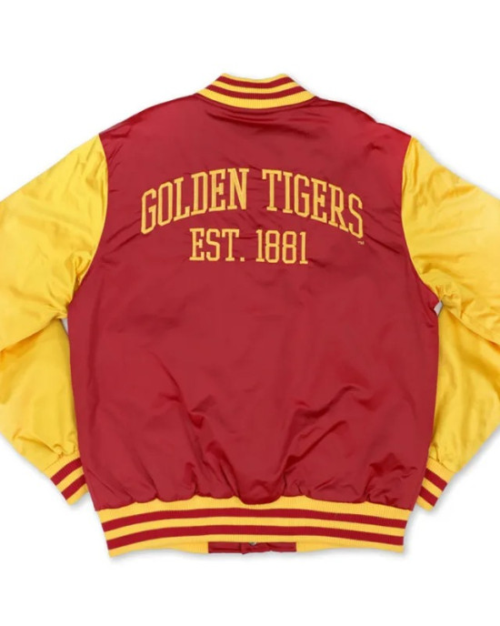 Tuskegee University Crimson and Gold Baseball Jacket Tuskegee University Crimson and Gold Baseball Jacket