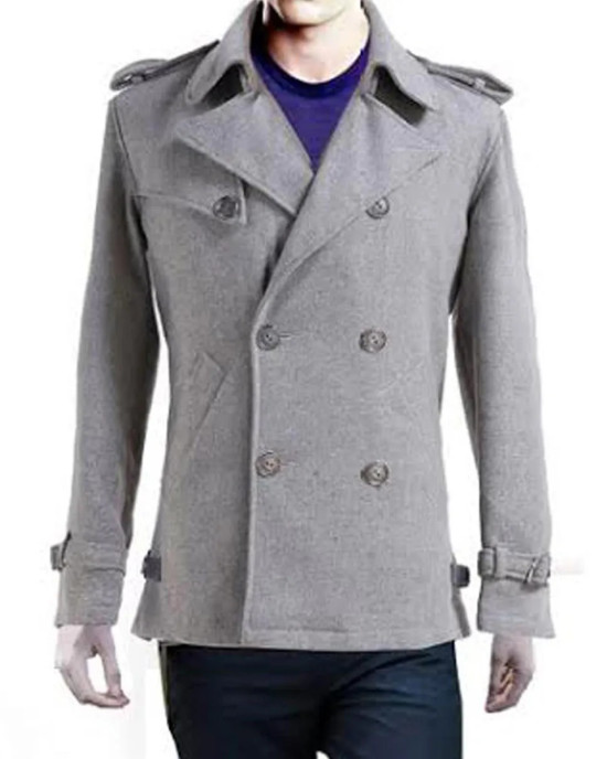 Twilight Edward Cullen Grey Peacoat Twilight Edward Cullen Grey Peacoat