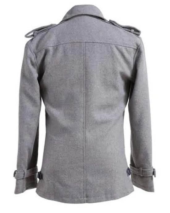 Twilight Edward Cullen Grey Peacoat Twilight Edward Cullen Grey Peacoat