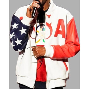 U.S. 2024 Olympic Snoop Dogg Leather Jacket