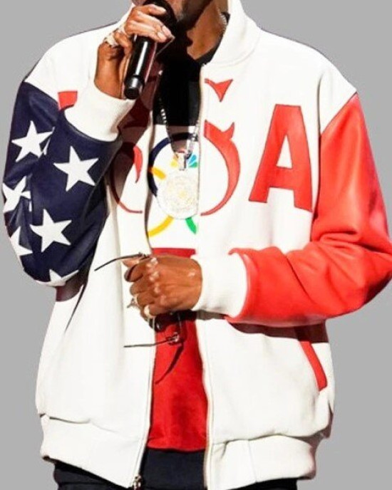 U.S. 2024 Olympic Snoop Dogg Leather Jacket