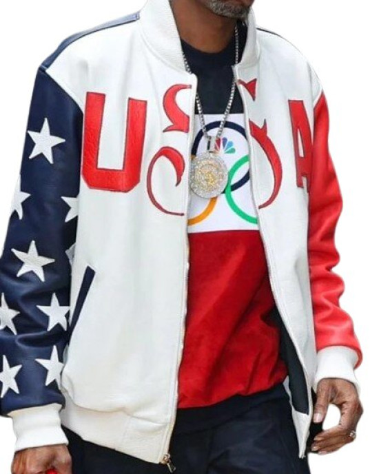 U.S. 2024 Olympic Snoop Dogg Leather Jacket U.S. 2024 Olympic Snoop Dogg Leather Jacket