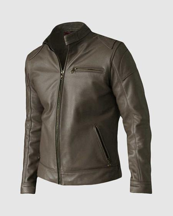 Unique Elegant Brown Leather Jacket Unique Elegant Brown Leather Jacket