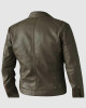 Unique Elegant Brown Leather Jacket Unique Elegant Brown Leather Jacket