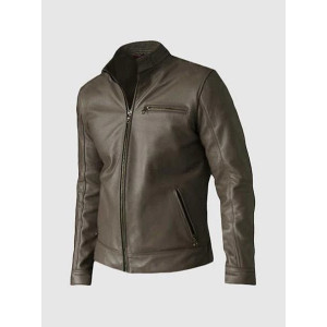 Unique Exclusive Brown Leather Jacket
