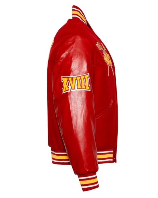 Unisex Tuskegee University Red Varsity Jacket