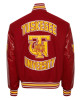 Unisex Tuskegee University Red Varsity Jacket