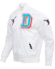 University Delaware State White Satin Jacket