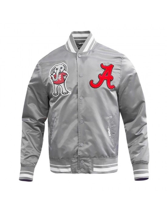 University of Alabama Classic Rib Satin Jacket