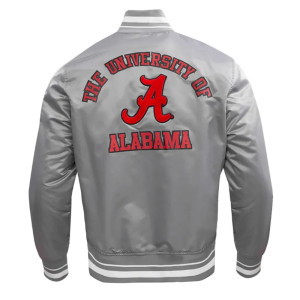 University of Alabama Classic Rib Satin Jacket