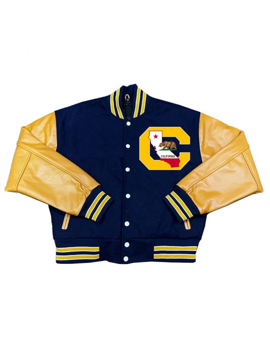University of California Golden Bears Navy and Yellow Varsity Jacket