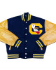 University of California Golden Bears Navy and Yellow Varsity Jacket University of California Golden Bears Navy and Yellow Varsity Jacket