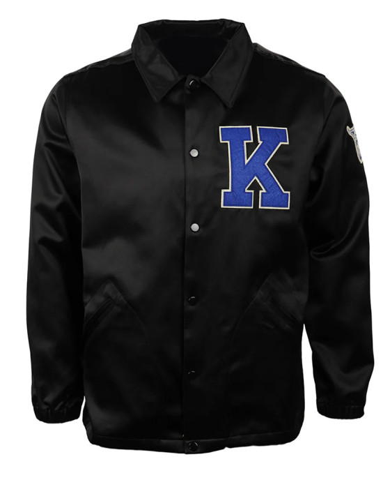 University of Kentucky Black Satin Windbreaker