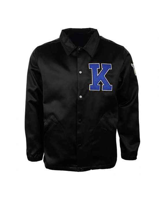 University of Kentucky Black Satin Windbreaker
